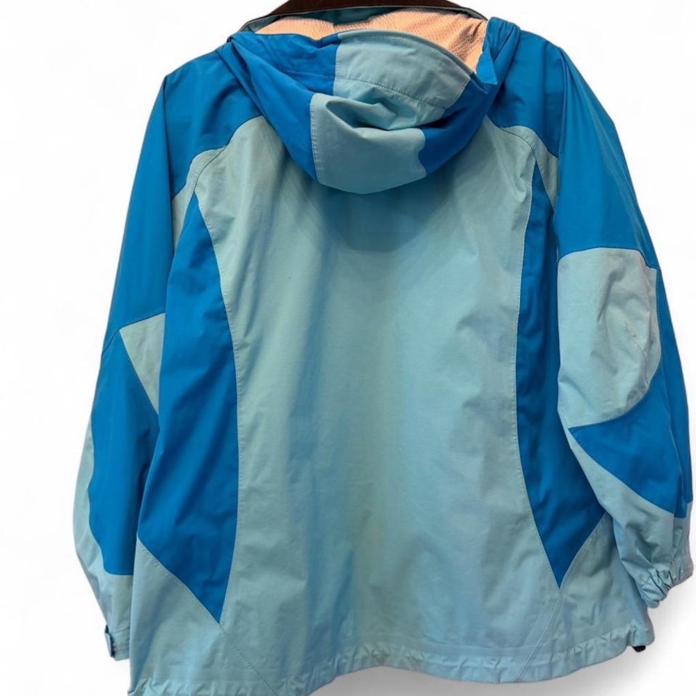 L.L. Bean Women’s Two-Tone Blue Rain Jacket-Size M - Picture 4 of 5